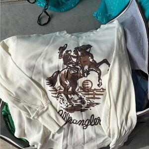 Wrangler Retro Cream Thermal Top
